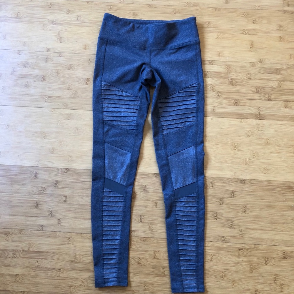 Alo Moto Leggings Heathered Gray XS OBO